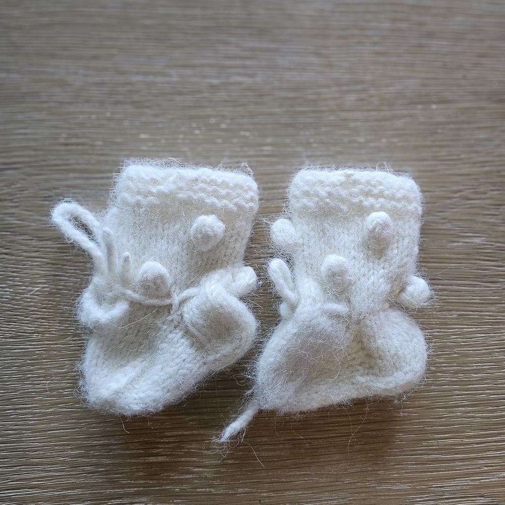 Luxelim Angora Hand Made Booties